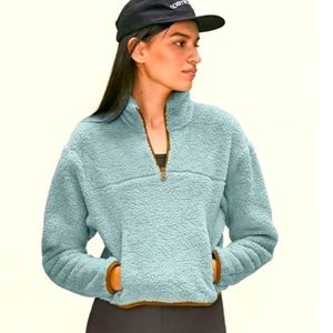 Girlfriend collective fleece half zip